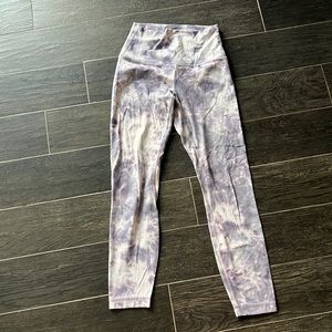 lululemon athletica Purple Tie-Dye Leggings